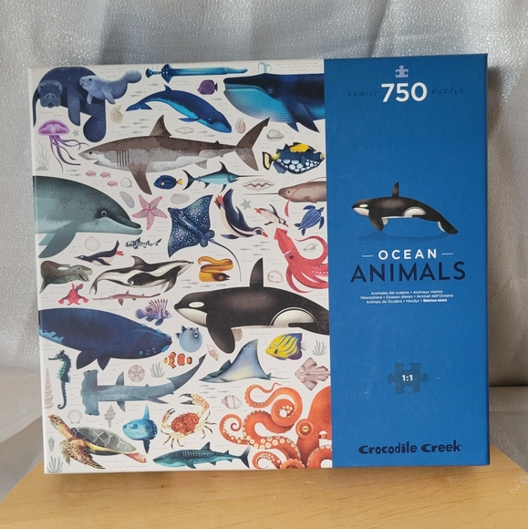 Crocodile Creek Puzzle 72 Pezzi Rotondo Per Bambini - Animali Dell'Artico, Giochi Educativi Per Bambini Unisex, Regalo Creativo